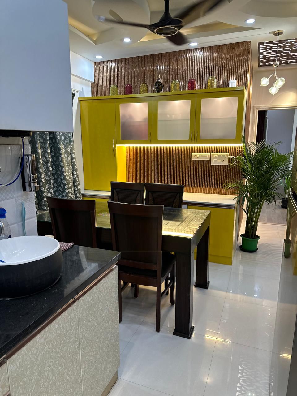 Dining + Yellow Crockery — Electronic City Bangalore