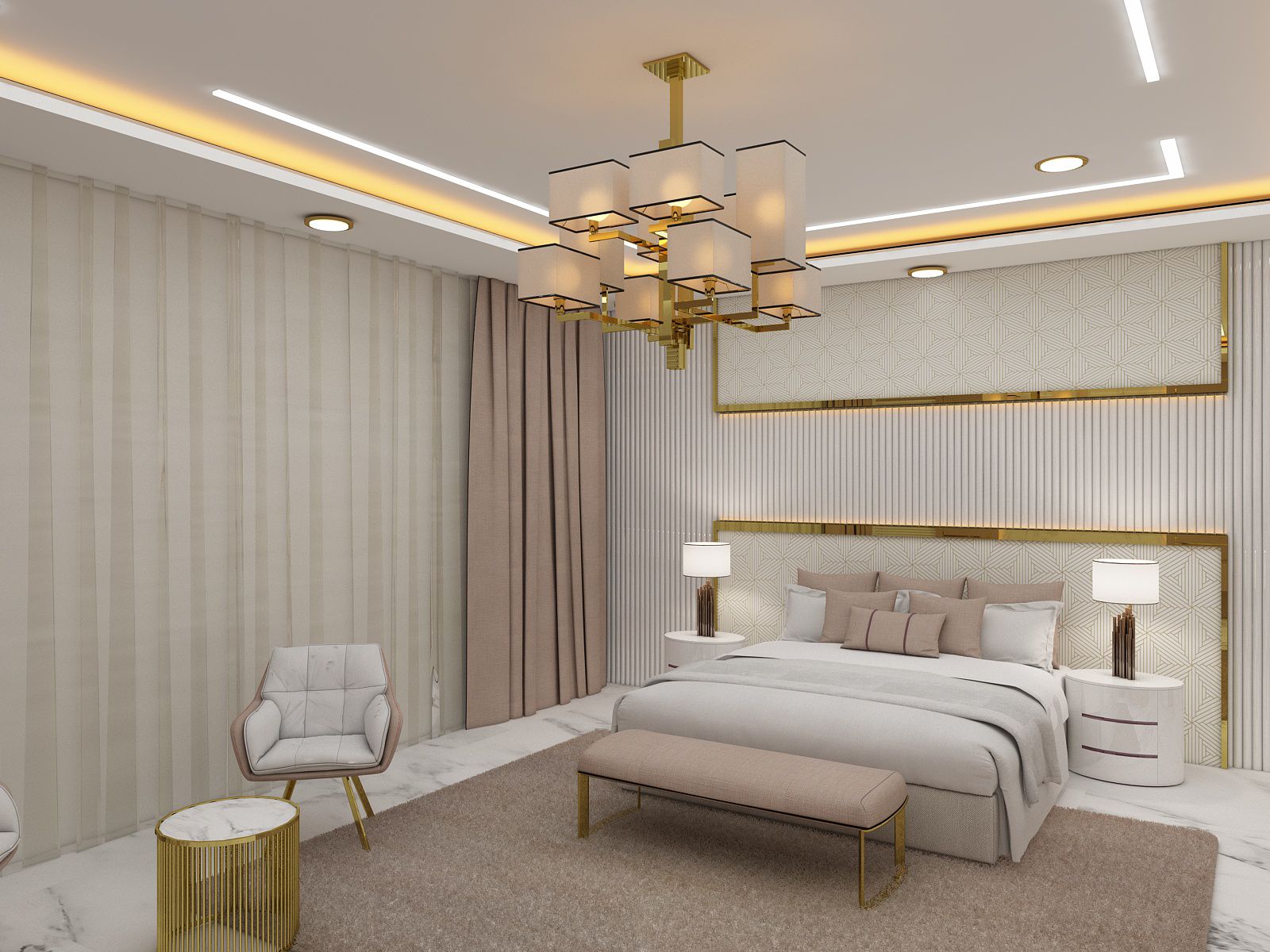 Luxury master bedroom suite Whitefield